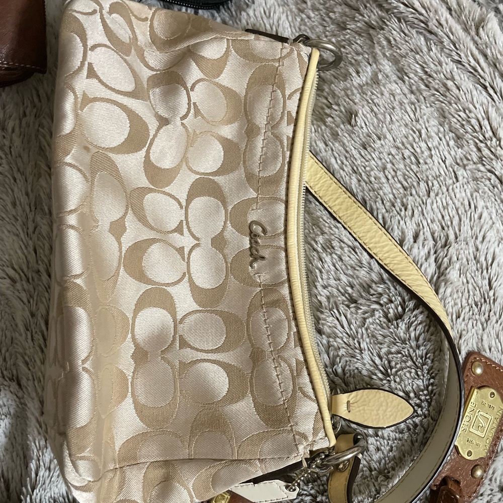 Coach mini purse.